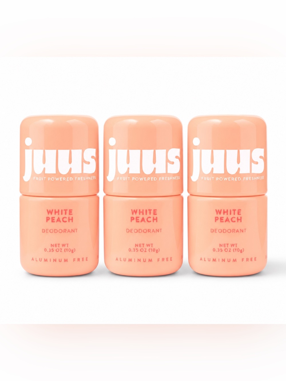 NEW! Juus White Peach Deodorant — 3-Pack 🍑